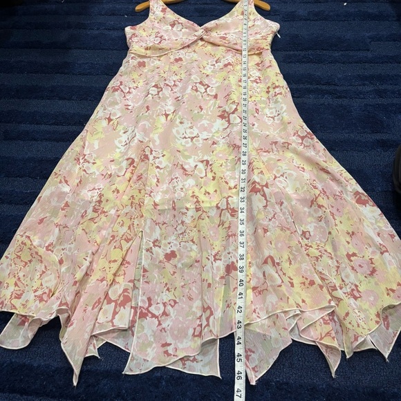 Tribal midi dress Y2K Floral V-Neck sleeveless fairy - Picture 8 of 12
